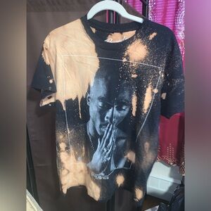Preowned Distressed Tupac Tee Shirt